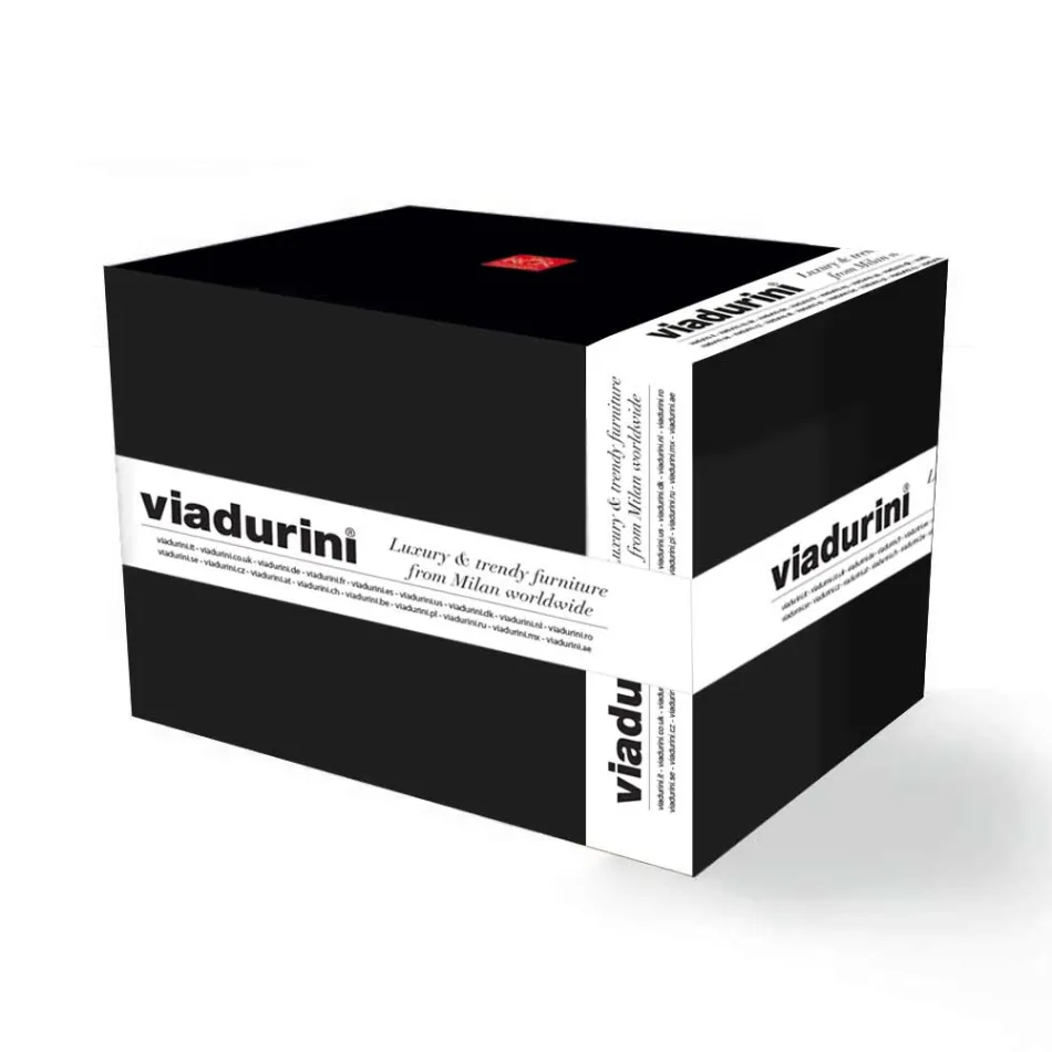 12 Luxury Decorated Jigger Glasses in Ecological Crystal - Destiny Viadurini