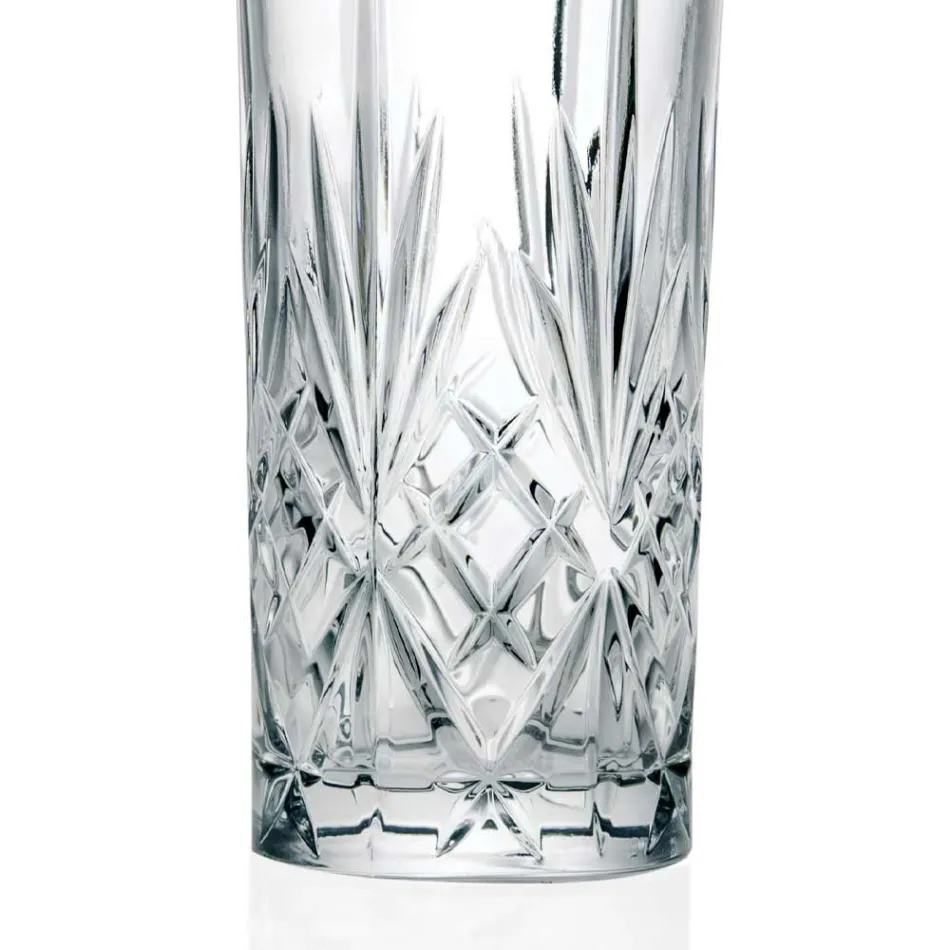 12 Tumbler Alto Highball Glasses for Cocktail in Eco Crystal - Cantabile Viadurini