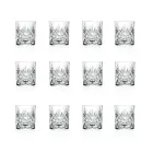 12 Vintage Design Tumbler Glasses in Eco Superior Sonorous Glass - Cantabile Viadurini