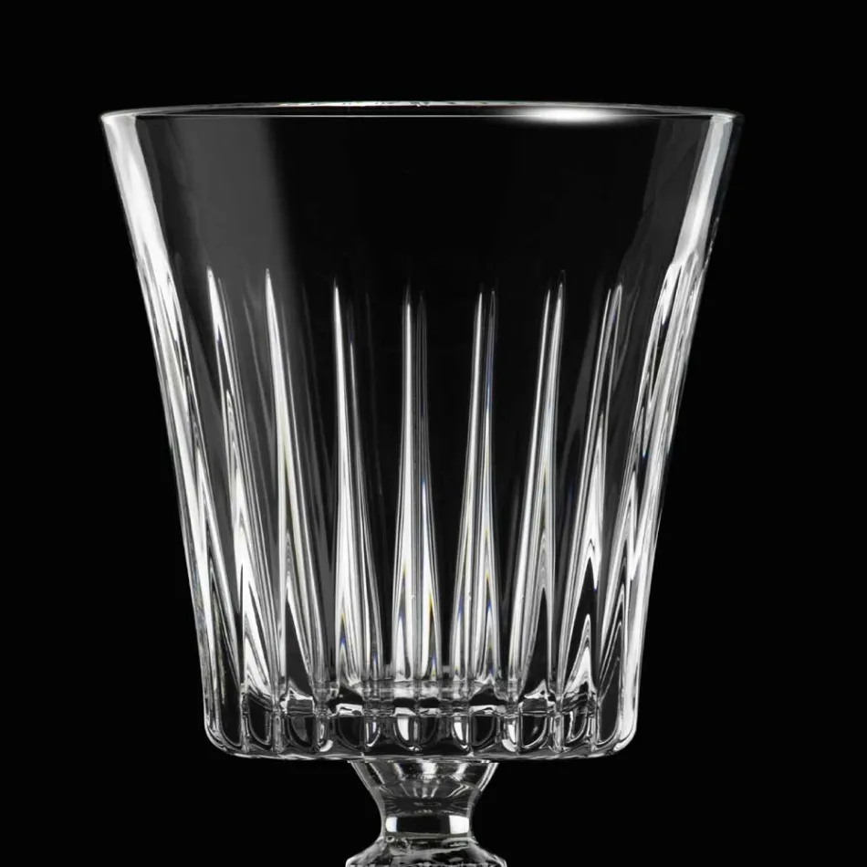 12 Luxury Ecological Crystal Water Cocktail Wine Glasses - Senzatempo Viadurini