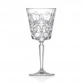12 Glasses for Water, Drinks or Cocktail Design in Decorated Eco Crystal - Destino