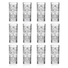 12 Tumbler Tall Highball Cocktail Glass or Luxury Decorated Water - Destiny Viadurini