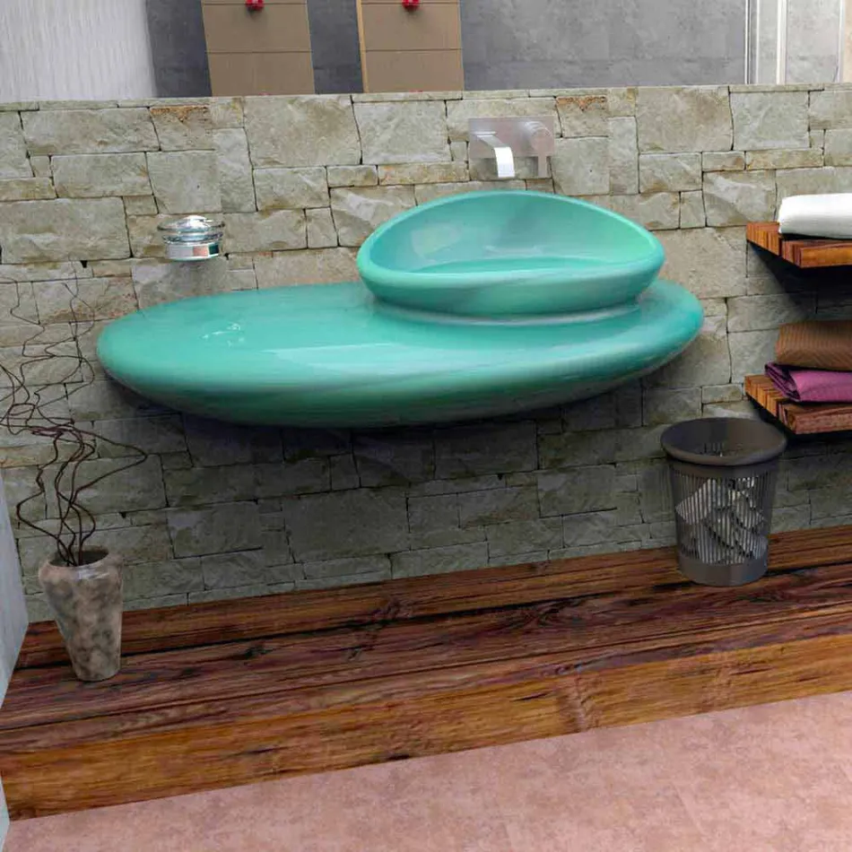 Stone washbasin Modern Design Made in Italy Viadurini