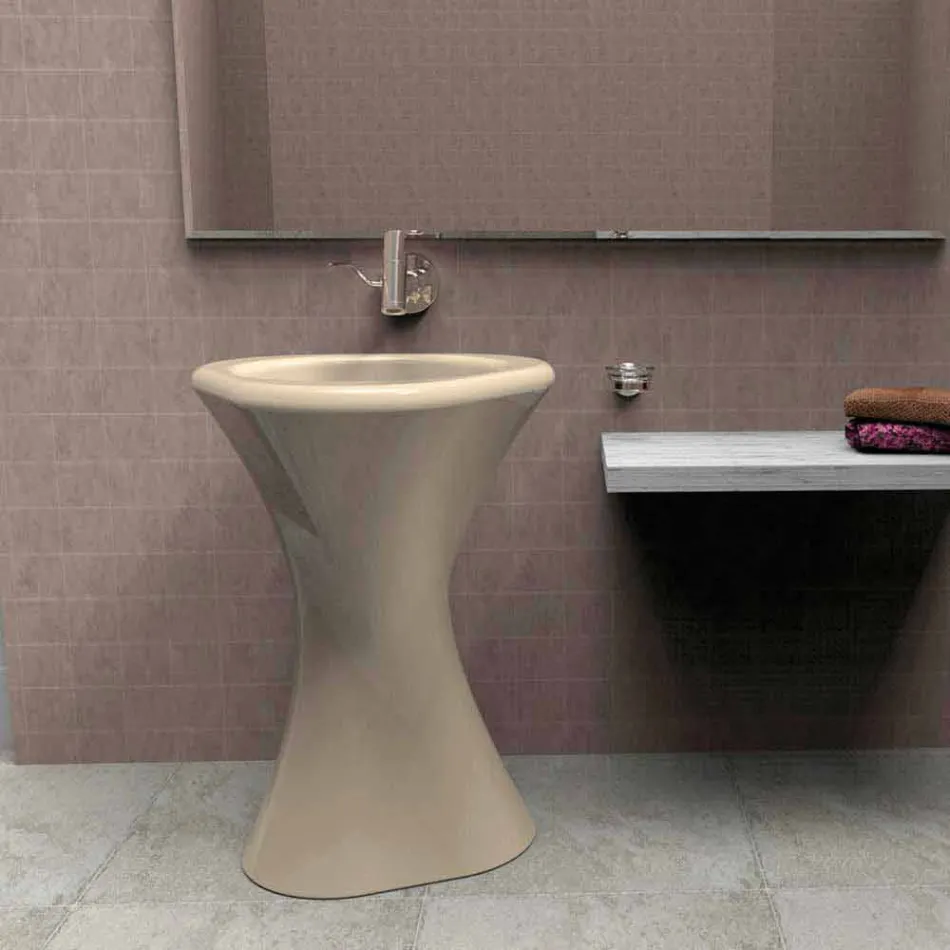 Washbasin Bathroom Design Twister Made in Italy Viadurini