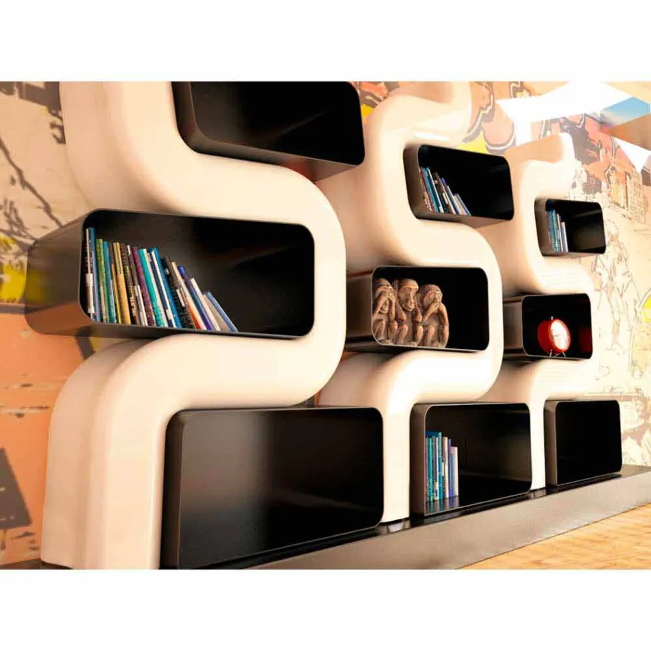 Modern Library Ser P Made in Italy Viadurini