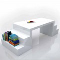Modern design office desk Abbott, available in white, green or moka