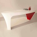 Contemporary design Solid Surface office desk Ashe, made in Italy