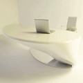 Modern design office desk Atkinson, made of Solid Surface, Italian design