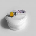 Modern design lounge Solid Surface coffee table Mou, made in Italy