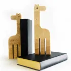 2 Bookends in Travertine Marble in the shape of a Giraffe Made in Italy - Morra Viadurini