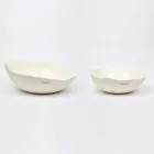 2 Salad Bowls in White Porcelain Unique Pieces of Italian Design - Arciconcreto Viadurini