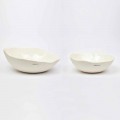 2 Salad Bowls in White Porcelain Unique Pieces of Italian Design - Arciconcreto