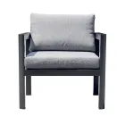 2 Outdoor Chairs in Aluminium and Polyester Cushions - Mickey Mouse Viadurini