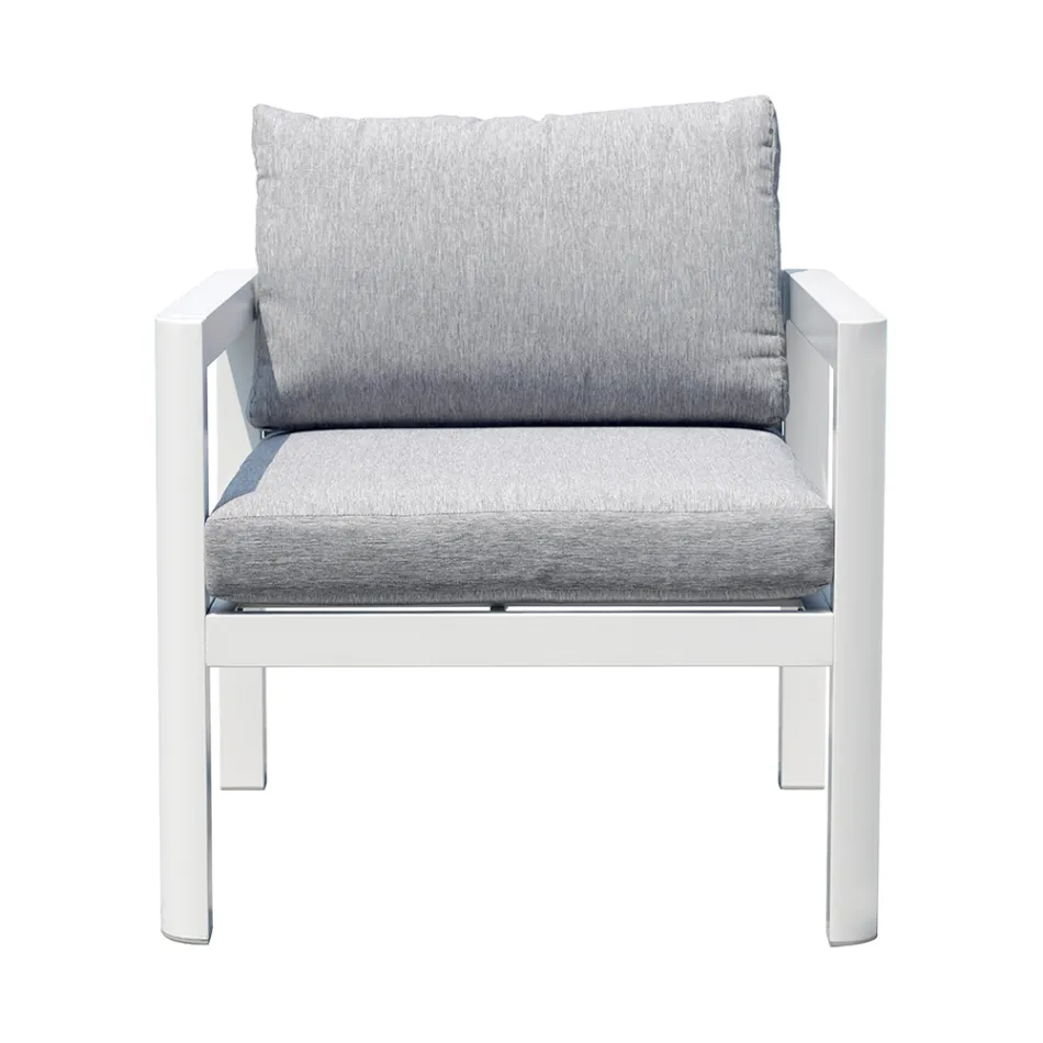 2 Outdoor Chairs in Aluminium and Polyester Cushions - Mickey Mouse Viadurini