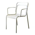 2 Indoor and Outdoor Armchairs in 100% Recycled Aluminium in Different Colours - Drink Viadurini