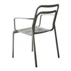 2 Indoor and Outdoor Armchairs in 100% Recycled Aluminium in Different Colours - Drink Viadurini