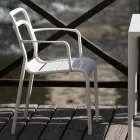 2 Indoor and Outdoor Armchairs in 100% Recycled Aluminium in Different Colours - Drink Viadurini