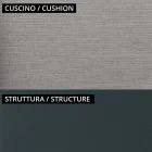 2 Stackable Garden Armchairs in Metal and Cushion Made in Italy - Fontana Viadurini