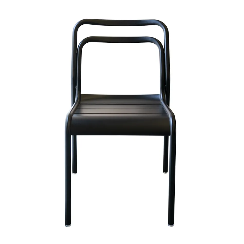 2 Indoor and Outdoor Chairs in 100% Recycled Aluminium in Different Colours - Drink Viadurini