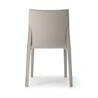2 Stackable Chairs in Polypropylene, Fiberglass and Upholstered in Wool - Found Viadurini