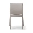 2 Stackable Chairs in Polypropylene, Fiberglass and Upholstered in Wool - Found Viadurini