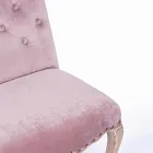 2 Dining Room Chairs with Upholstered and Upholstered Seat Homemotion - Mania Viadurini