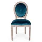 2 Classic Design Dining Room Chairs in Polyester Homemotion - Dalida Viadurini