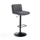 2 Bar Stools in Fabric and Steel - Polonio Viadurini