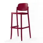 2 Outdoor Stackable Stools in Polypropylene Made in Italy - Calista Viadurini
