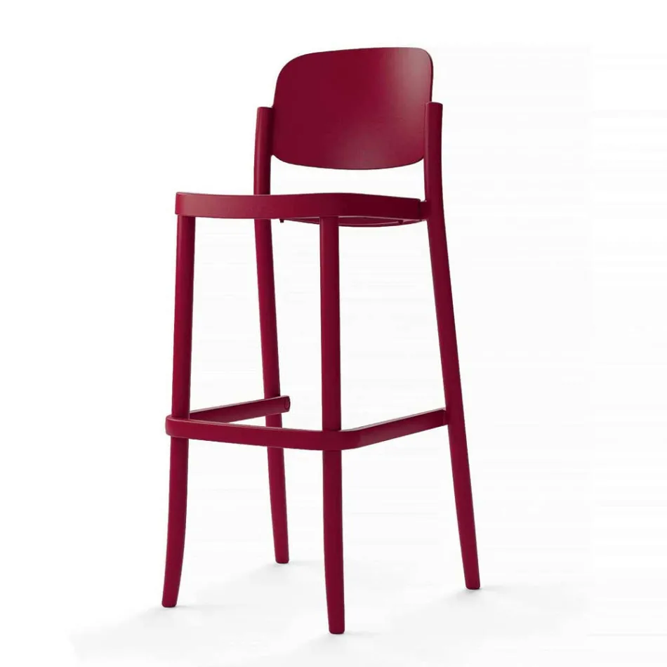2 Outdoor Stackable Stools in Polypropylene Made in Italy - Calista Viadurini