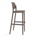 2 Outdoor Stackable Stools in Polypropylene Made in Italy - Calista
