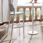 2 Outdoor Stackable Stools in Polypropylene Made in Italy - Calista Viadurini