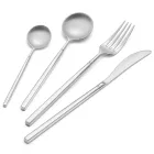 24 Cutlery in Polished Forged Steel of Different Finishes Made in Italy - Osaka Viadurini