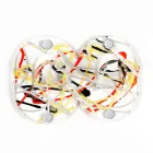 3 Wall Hangers in Colored Plexiglass Double Italian Design with Clip - Freddie Viadurini