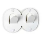 3 Wall Hangers in Colored Plexiglass Double Italian Design with Clip - Freddie Viadurini