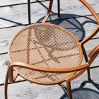 4 Metal Garden Armchairs of Different Colours Made in Italy - Hedge Viadurini