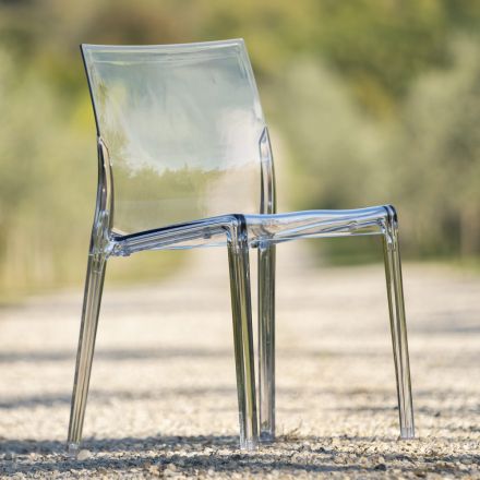 4 Outdoor and Indoor Chairs in Polycarbonate of Different Colours - Have Viadurini