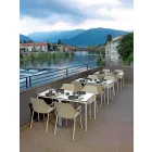 4 Stackable Outdoor Chairs in Polypropylene and Metal Made in Italy - Carlene Viadurini