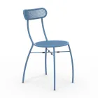 4 Metal Garden Chairs in Different Colours Made in Italy - Hedge Viadurini