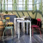 4 Metal Garden Chairs in Different Colours Made in Italy - Hedge Viadurini