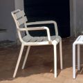 4 UV-Resistant Polypropylene Garden Chairs - Amarillis
