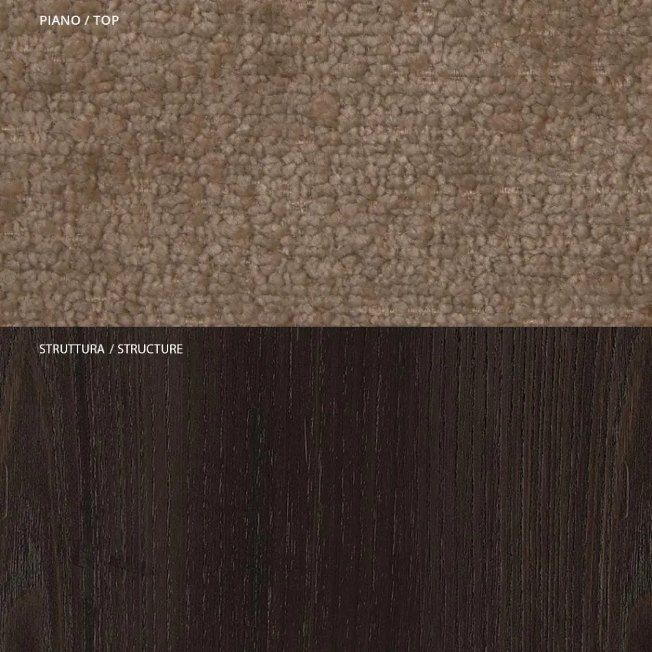 4 Dining Chairs in Solid Ash Wood and Fabric Made in Italy - Sulu Viadurini