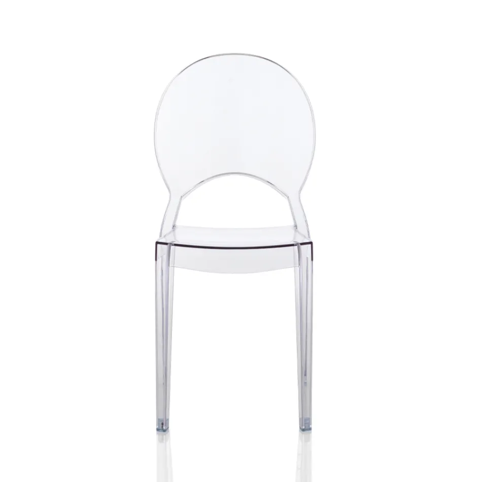 4 Stackable Outdoor and Indoor Chairs in Polycarbonate - Horse Viadurini