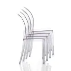 4 Stackable Outdoor and Indoor Chairs in Polycarbonate - Horse Viadurini