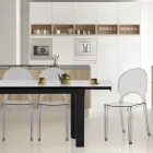 4 Stackable Outdoor and Indoor Chairs in Polycarbonate - Horse Viadurini