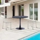 4 Stackable Outdoor and Indoor Chairs in Polycarbonate - Horse Viadurini