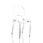4 Stackable Outdoor and Indoor Chairs in Polycarbonate - Horse Viadurini