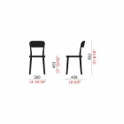 4 Outdoor Stackable Polypropylene Chairs Made in Italy Design - Alexus Viadurini