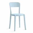 4 Outdoor Stackable Polypropylene Chairs Made in Italy Design - Alexus Viadurini