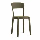 4 Outdoor Stackable Polypropylene Chairs Made in Italy Design - Alexus Viadurini